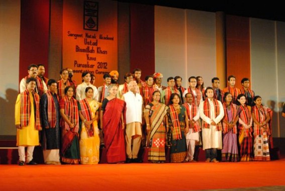 Governor PB Acharya gives away Ustad Bismillah Khan Yuva Puraskar, says art significant to bind diverse Indian culture